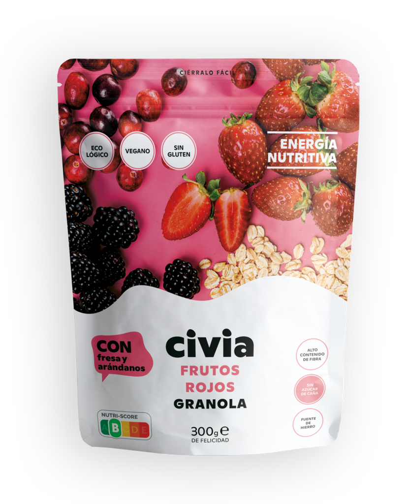 Cereales Granola Frutos Rojos Bio Sin Gluten